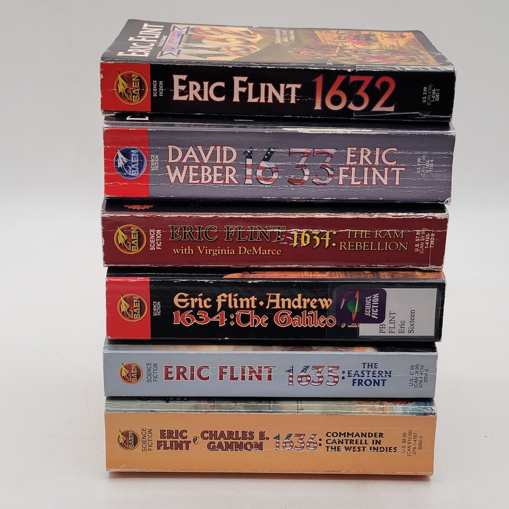 Eric Flint 1632 Series Ring of Fire Paperback 6 Book Lot Alternate History Good